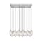 Z-Lite Arden Linear Chandelier, 17-Light, 18 In.W x 42 In.L x 12 In.H, Brushed Nickel/Clear 651P-17L-BN - alternate 7